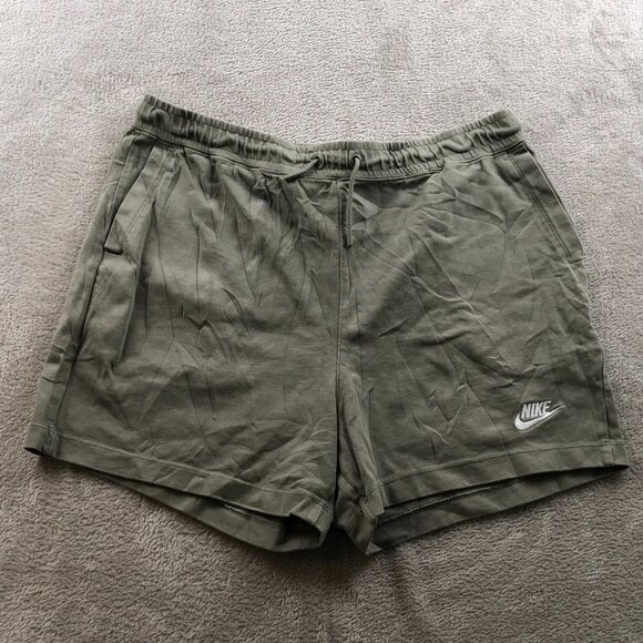 Nike Mens Athletic Short Medium Drawstring Pull On Running Activewear Green - Picture 13 of 14